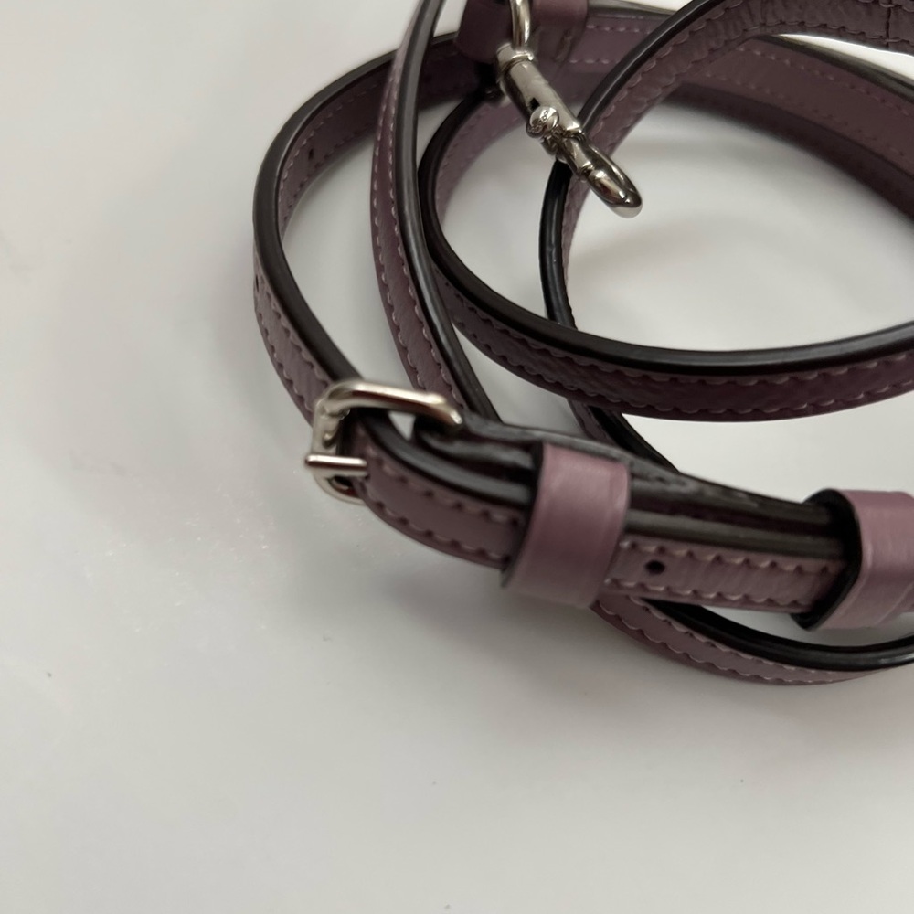 Coach Small Rowan CC signature brown and Lilac trim Crossbody Bag - Picture 10 of 15